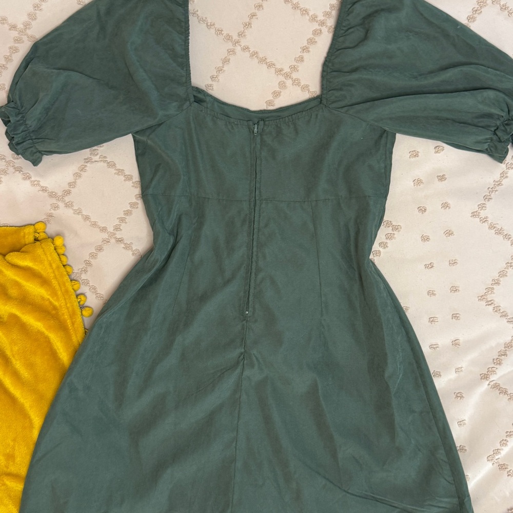 Frank & Oak Forest Green Mini Dress - Picture 3 of 4